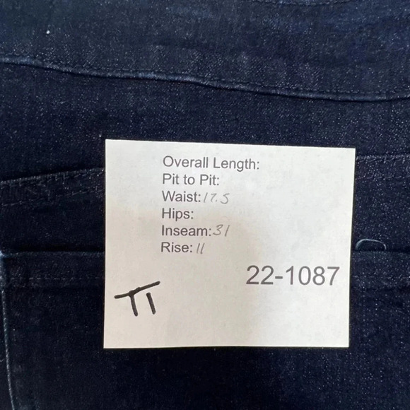 NYDJ Not your Daughters Jeans Marilyn Straight Denim women size 14 Dark Denim - Picture 7 of 7